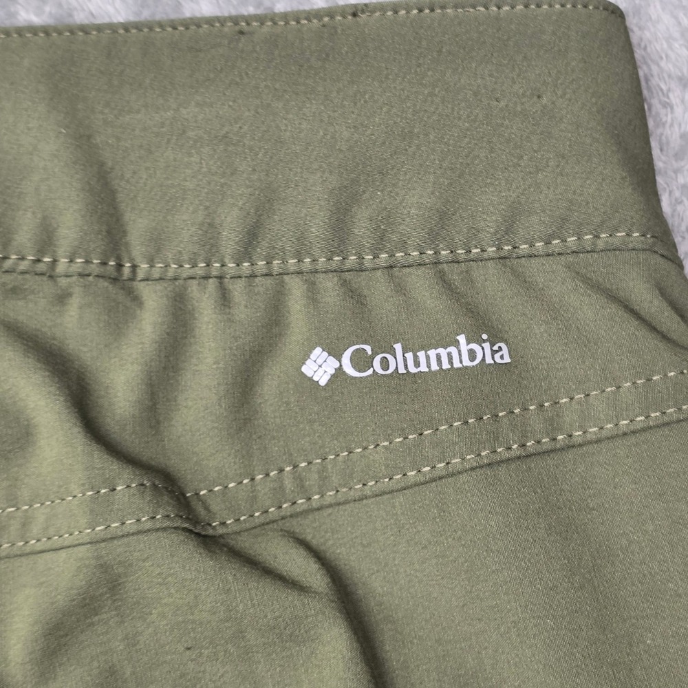 Columbia Womens Olive Green Hiking Cargo Pants Size 16 Stretch Outdoor XK0701 - Picture 16 of 16